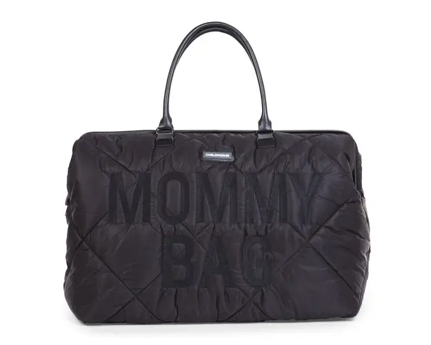 Geanta de infasat matlasata Childhome Mommy Bag Negru
