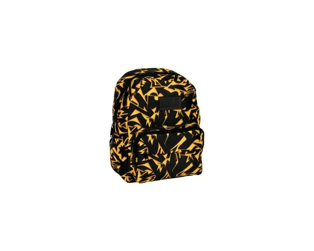 Ghiozdan Derform, colectia Action, galben cu modele, 36x27x16cm, PLB6F42