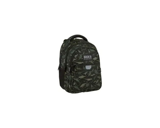 Ghiozdan ergonomic de copii pentru scoala, BackUP, 4 compartimente, model Dinozauri PLB4P113
