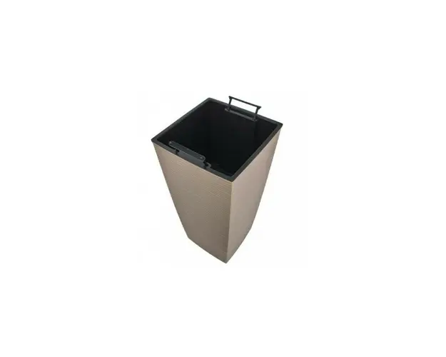 Ghiveci inalt cu vas interior, 22x22x47, Aurora 887, diverse culori