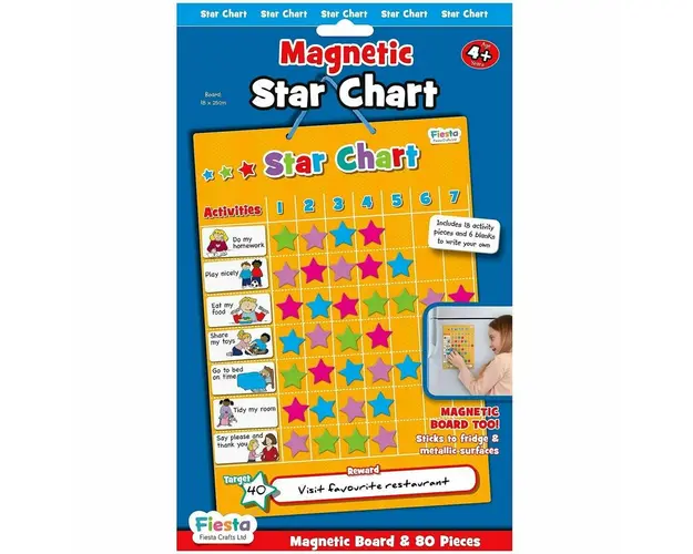 Grafic magnetic de recompense cu stelute Fiesta Crafts FCT-2338