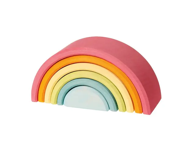 Set curcubeu, 6 piese, pastel