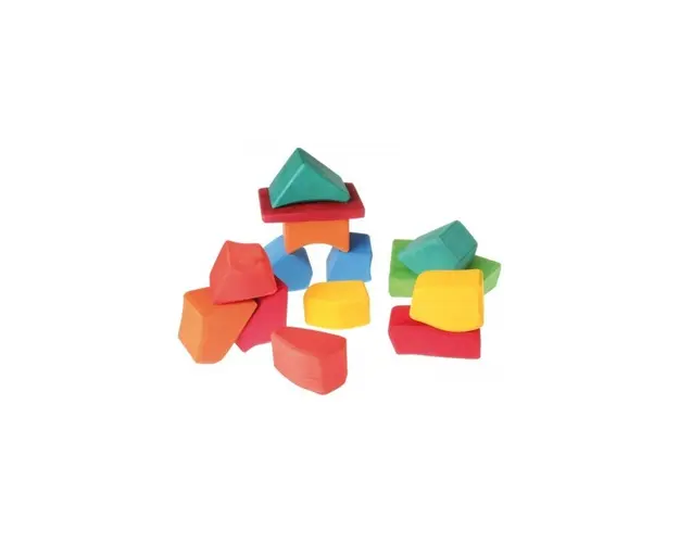 Set Waldorf de constructie cu 15 forme neregulate