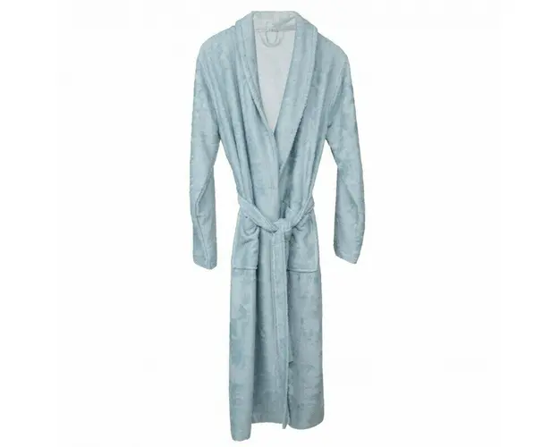 Halat de Baie Frotir din Bambus pentru Adulti S Sea Blue