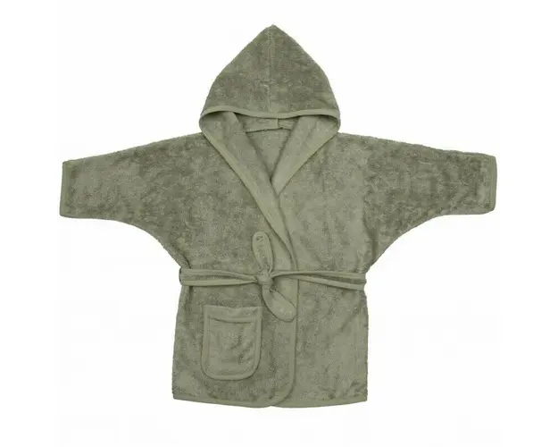 Halat de Baie Frotir din Bambus pentru Copii 2-4 ani Whisper Green