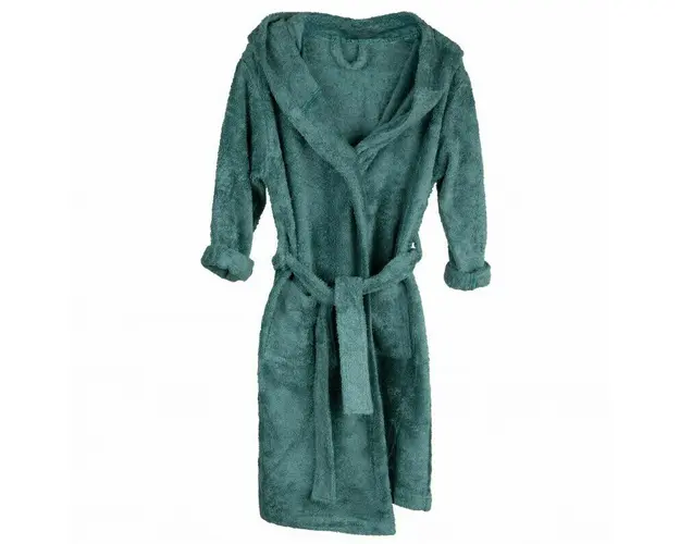 Halat de Baie Frotir din Bambus pentru Copii 4-6 ani Aspen Green