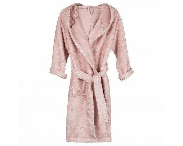 Halat de Baie Frotir din Bambus pentru Copii 4-6 ani Misty Rose