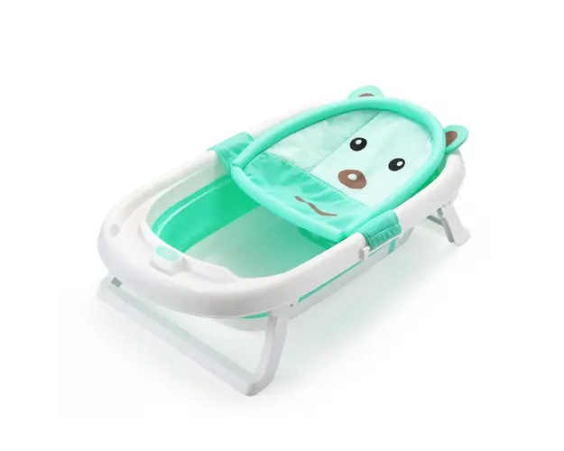 Hamac cadita Little Mom Baby Bath Tub Bear Mint