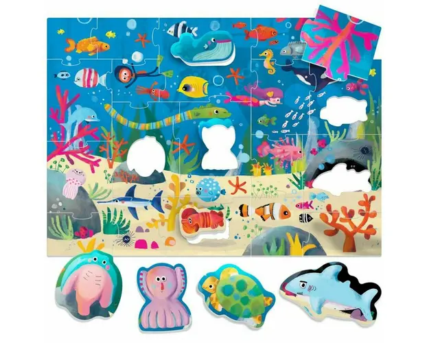 Headu Ecoplay - Puzzle Animalute In Ocean
