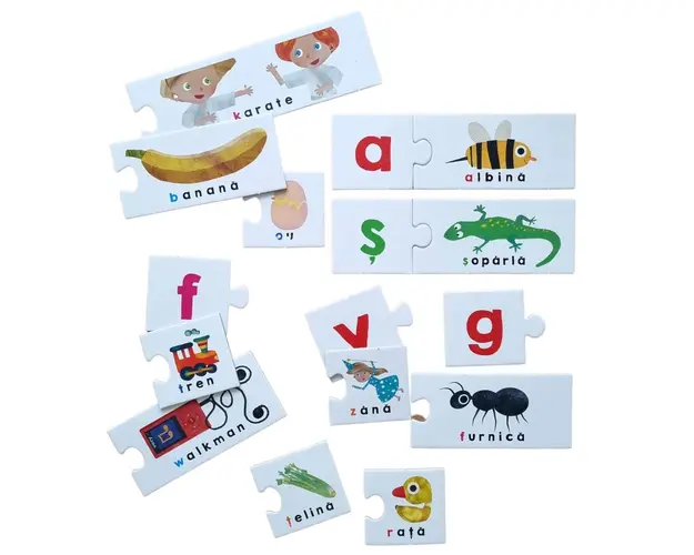 Headu Montessori - Joc Tactil Abc Romana