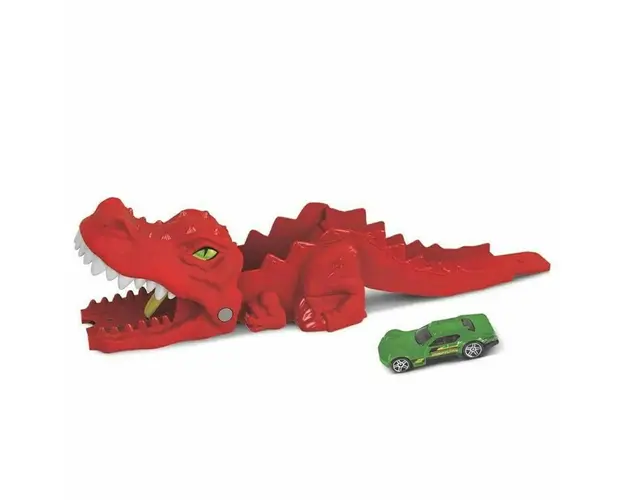 Mattel - Set de joaca City - Dino lansator , Hot wheels