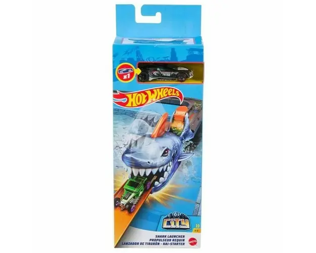 Mattel - Set de joaca City - Shark lansator , Hot wheels