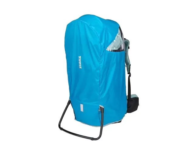 Husa de protectie ploaie pentru rucsacuri transport copii, Thule, Sapling Child Carrier, Albastru deschis