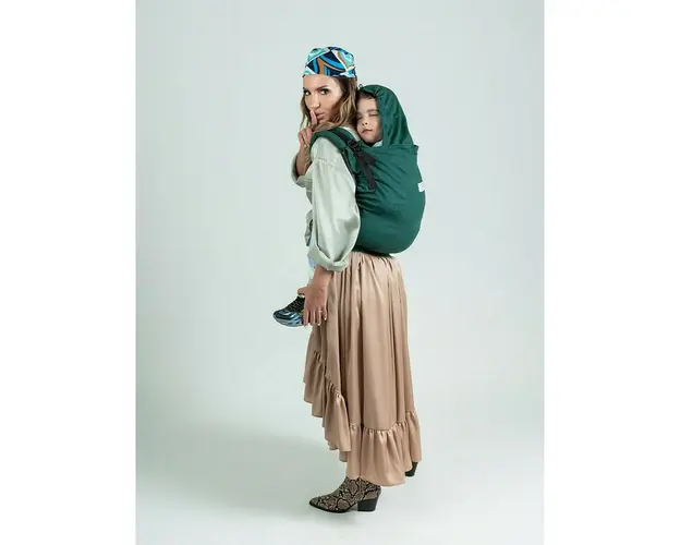 Marsupiu bebe, Isara, Preschooler Evergreen Linen