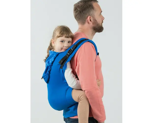Marsupiu bebe, Isara, Preschooler Iris Blue Bamboo