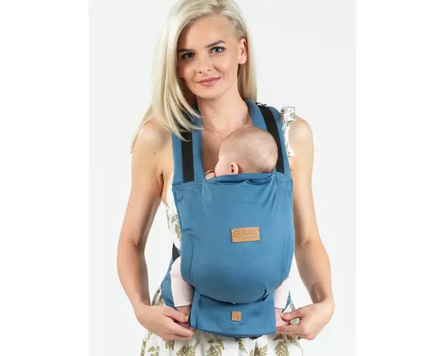 Marsupiu bebe, Isara, Quick Full Buckle Bluestone