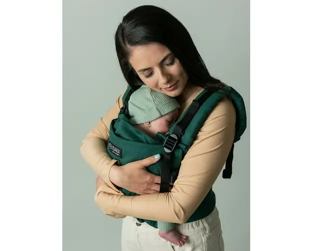 Marsupiu bebe, Isara, The ONE, Evergreen Linen