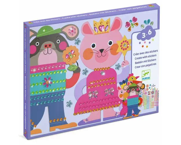 Joc creativ de decorat cu strasuri, Djeco