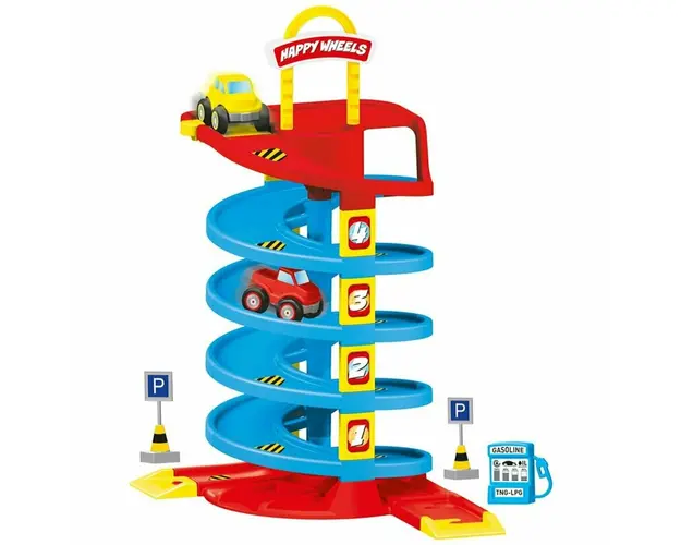 Joc de constructie - Circuit masinute (38 piese)