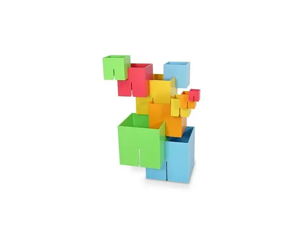 Fat Brain Toys - Joc de constructie Cuburi Dado Original