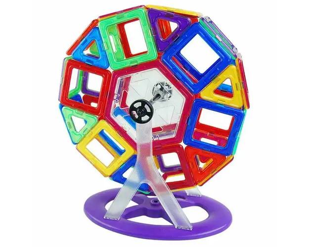Joc de constructie magnetic - 166 piese