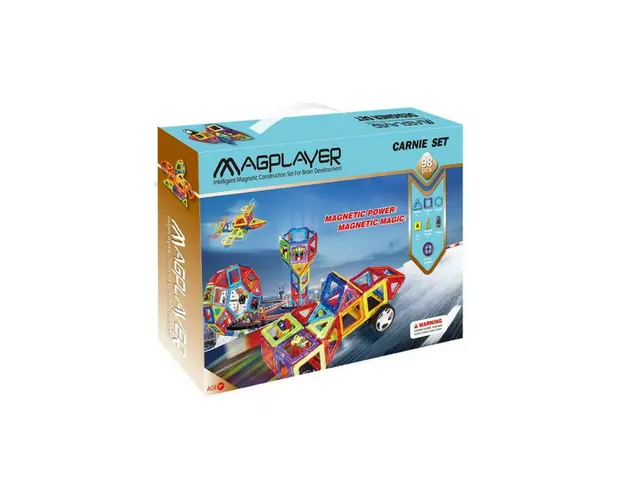 Joc de constructie magnetic - 98 piese