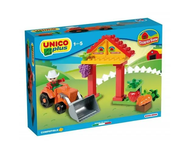 Joc de construit Unico Country Farm 21 piese A Haberkorn