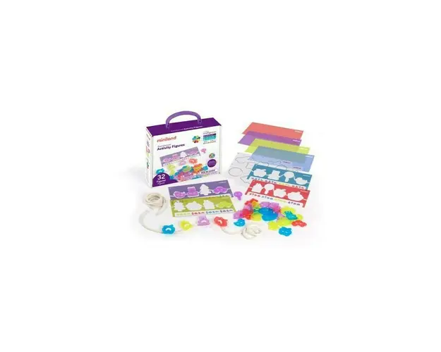 Miniland - Joc de insiretat Forme diverse , Cu piese translucide