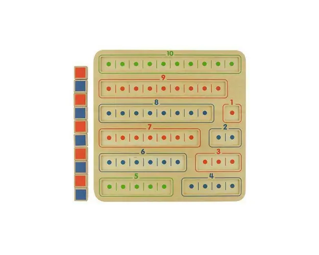 Joc de numarat si socotit, din lemn, +3 ani, Masterkidz