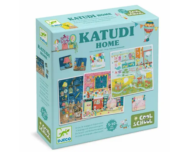 Joc de observatie si comunicare Katudi acasa, Djeco