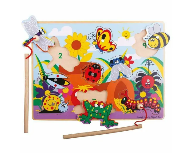 Joc de pescuit magnetic - Prietenii din gradina