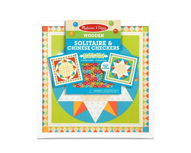 Melissa & Doug - Joc de societate Solitaire si Sah chinezesc