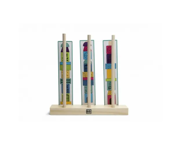 Joc de stivuire Turnuri din margele logice, BS Toys