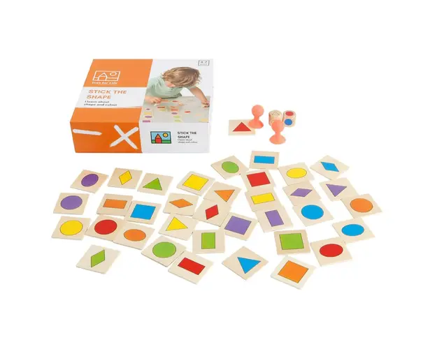 Toys For Life - Joc Educativ cu forme geometrice Gaseste si Lipeste