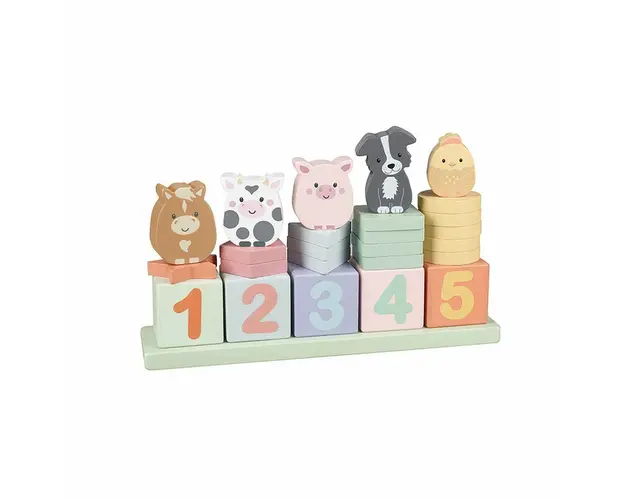 Joc Invata sa numeri cu animale de ferma, Orange Tree Toys