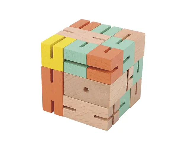 Fridolin - Joc logic 3D puzzle Boy, Verde