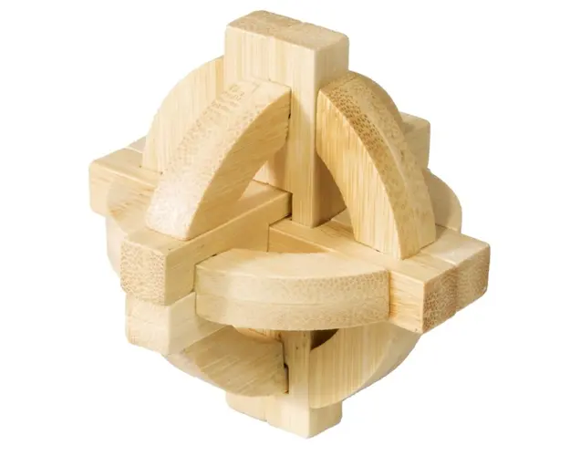 Fridolin - Joc logic din lemn de bambus Disc dublu