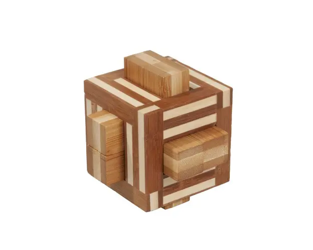 Fridolin - Joc logic IQ din lemn bambus Double sticks