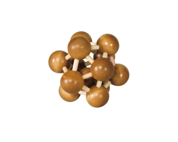 Fridolin - Joc logic IQ din lemn de bambus Atom 3D