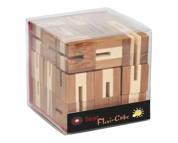 Fridolin - Joc logic puzzle 3D din bambus Flexi-cub