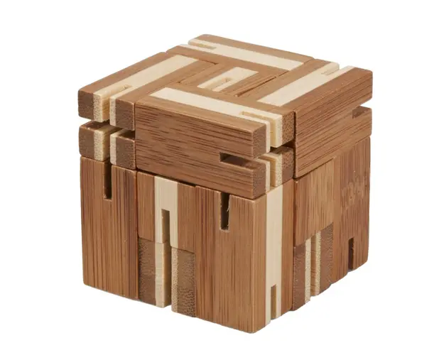 Fridolin - Joc logic Flexi-cub - puzzle 3D din bambus