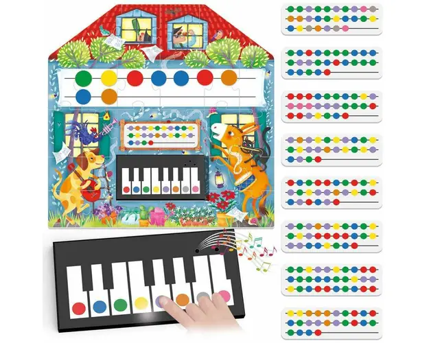 Jucarie muzicala, Headu, Prima mea lectie de muzica, 3-6 ani, Multicolor