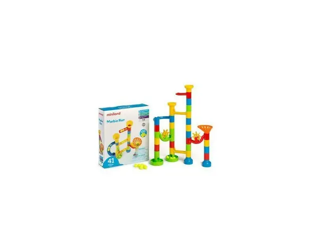Miniland - Set de constructie Rollercoaster Cu 41 piese