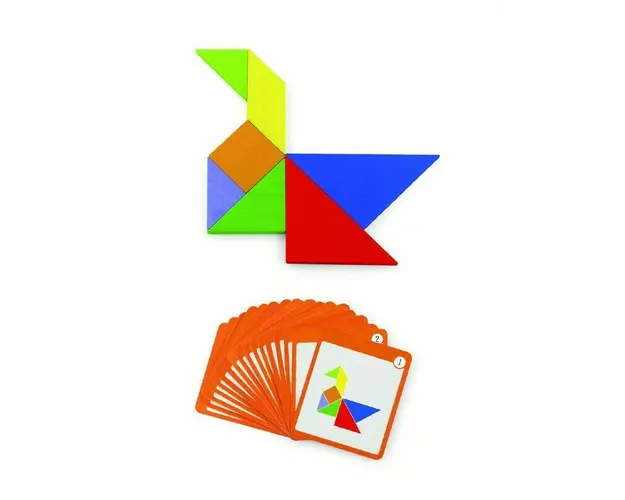 Viga - Joc educativ Tangram magnetic , Cu 35 piese