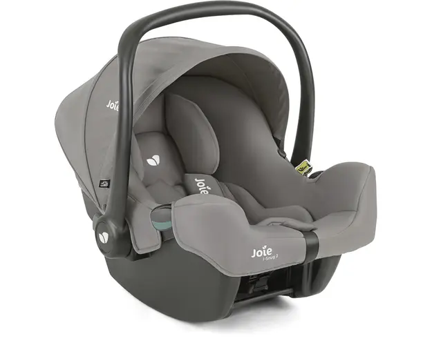 Joie - Scoica auto i-Snug 2 cu tetiera reglabila, 40-75 cm, Pebble, testata ADAC si certificata R129