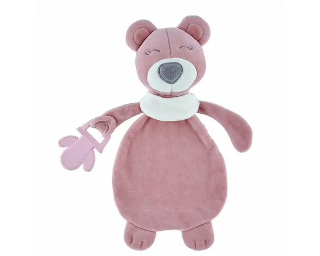 Jucarie atasament cu jucarie dentitie Sleeping Friend BabyJem (Culoare: Gri)