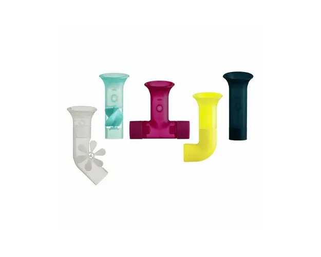 Boon - Jucarie de baie bebelus, , jucarie PIPES pastel - tuburi cu ventuze