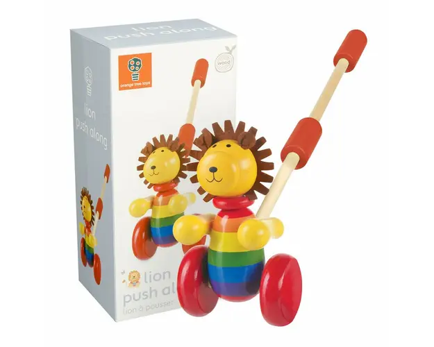 Jucarie de impins leu, Orange Tree Toys