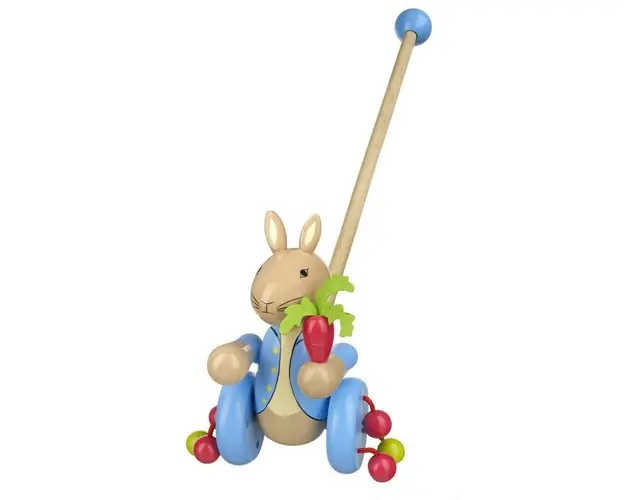 Jucarie de impins Peter Rabbit™, Orange Tree Toys