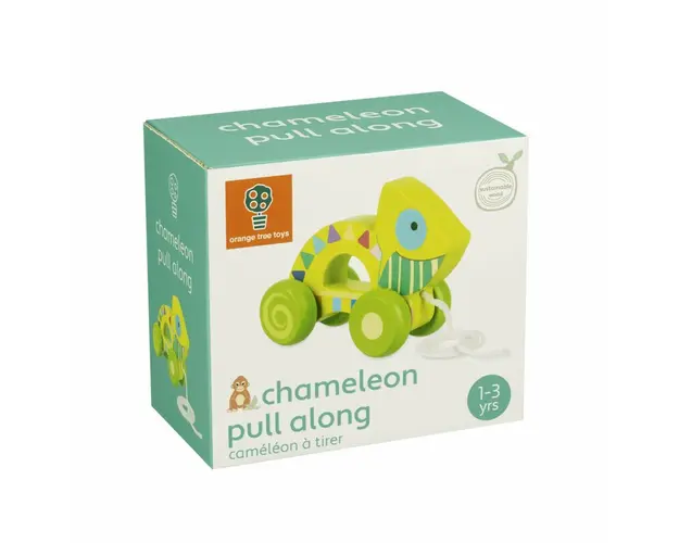 Jucarie de tras cameleon, Orange Tree Toys